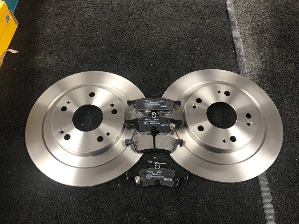 FOR HONDA CIVIC 1.4 1.6 1.8 i-VTEC REAR BRAKE DISCS BRAKE PADS MINTEX 