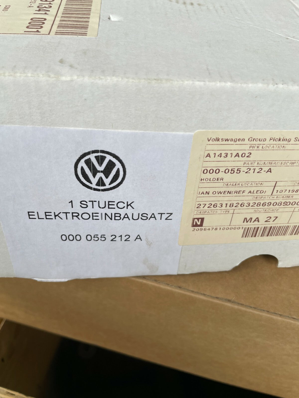 VW Transporter Extension Kit Set For Tow Bar Electrics 000055212A Genuine  OE