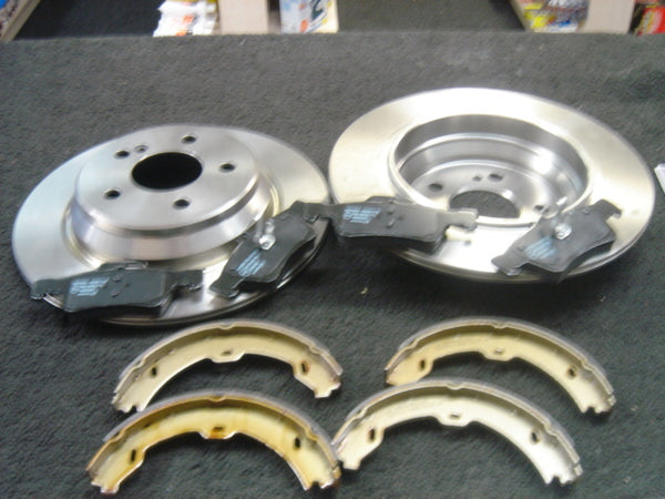 FOR MERCEDES S280 S320 S320CDi S350 REAR BRAKE DISCS BRAKE PADS HANDBRAKE SHOES