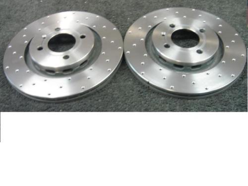VW GOLF G60 PERFORMANCE CROSS DRILLED ONLY BRAKE DISCS FRONT  