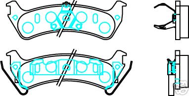 MINTEX  BRAKE PADS- FORD EXPLORER - REAR ATE