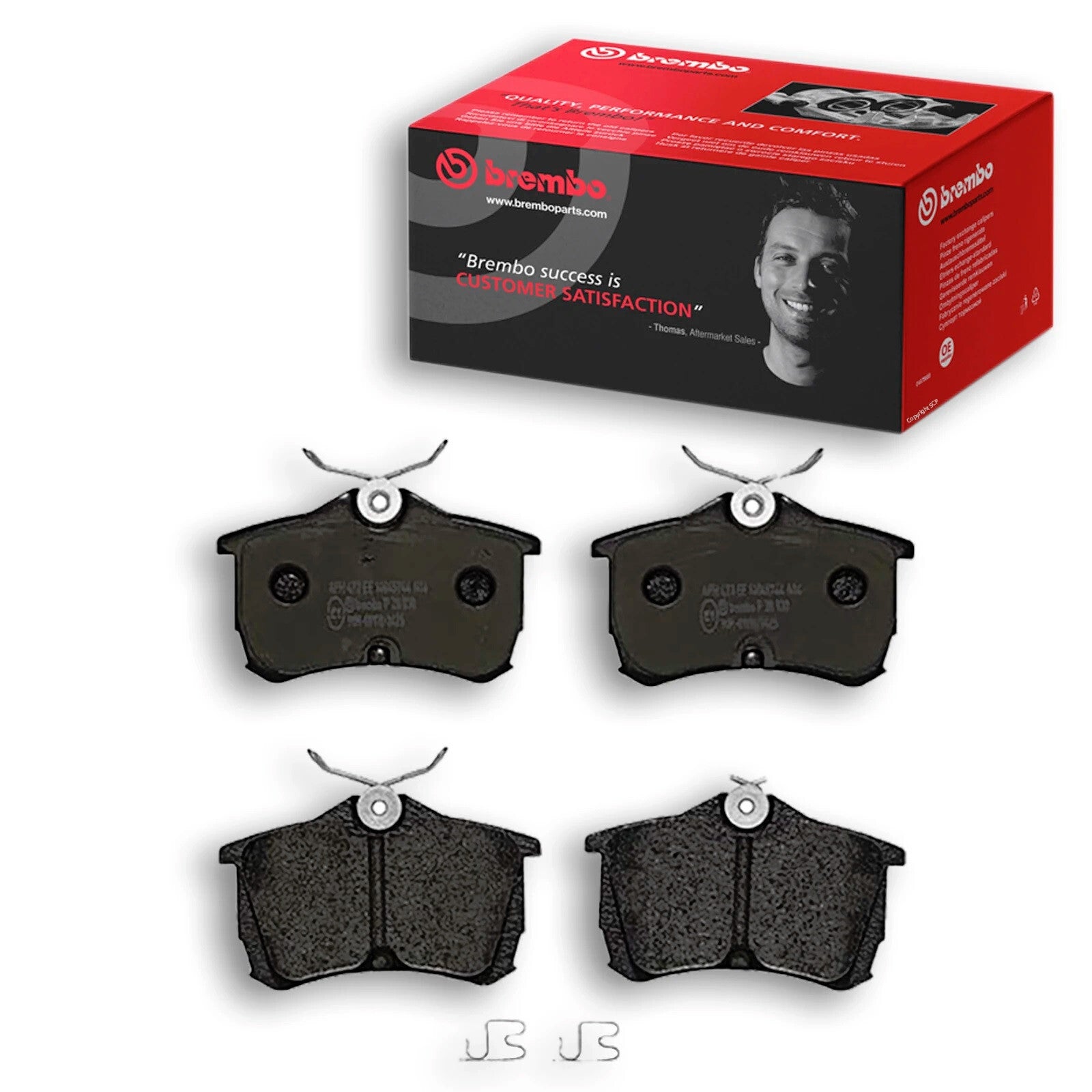 Rear Brake Pad Fits Honda Accord Brembo P28030