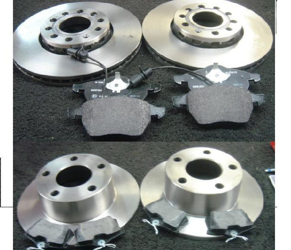 A6 1.8T 2.8 AVANT 97-04 FRONT REAR BRAKE DISCS & PADS 