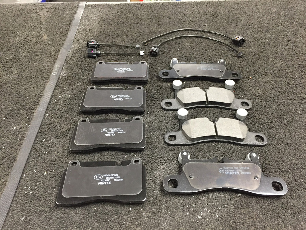TOUAREG 3.0TDi R-LINE SE BlueMotion MINTEX ORIGINAL BRAKE PADS FRONT REAR SENSOR