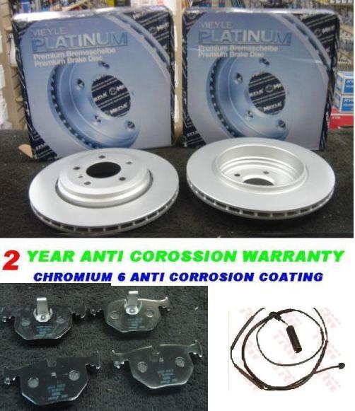  BMW 3SER E46 330i 330D 330i 330Ci BRAKE DISC MEYLE PLATINUM BRAKE PAD SENSOR RR