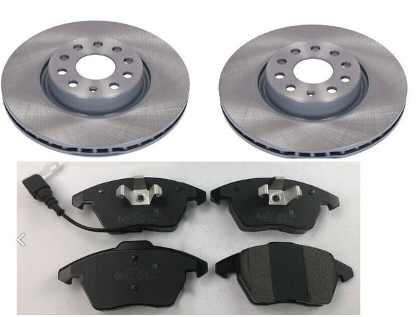 FOR LEON OCTAVIA SUPERB 04  TOURAN FRONT BRAKE DISCS and PADS 312MM