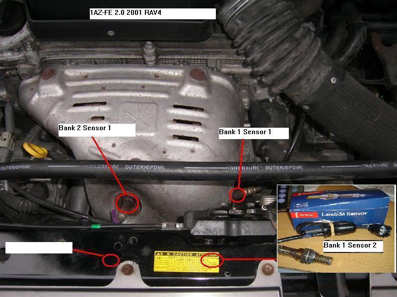  FOR TOYOTA RAV4 2.0VVTI 1AZFE OXYGEN LAMBDA SENSOR  P1155 P0136 89465-42090