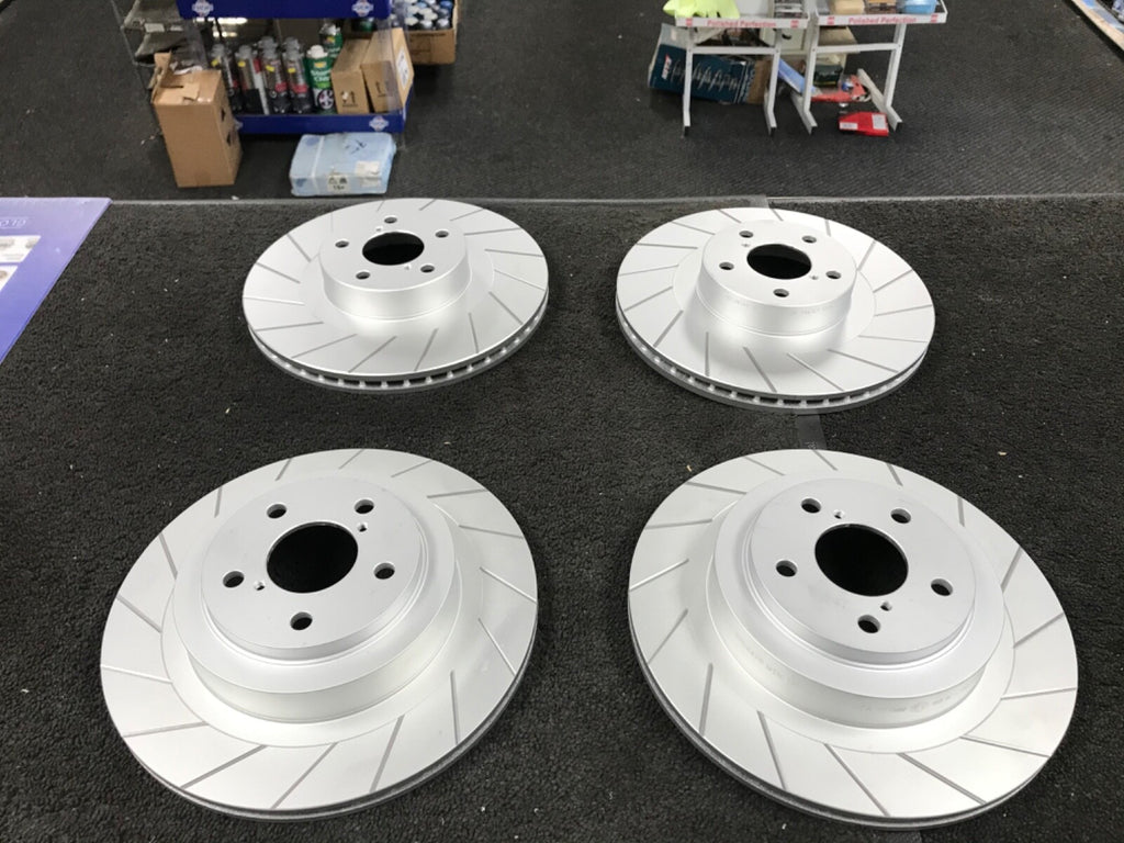 FOR SUBARU IMPREZA WRX TURBO GDB 01> GROOVED BRAKE DISC