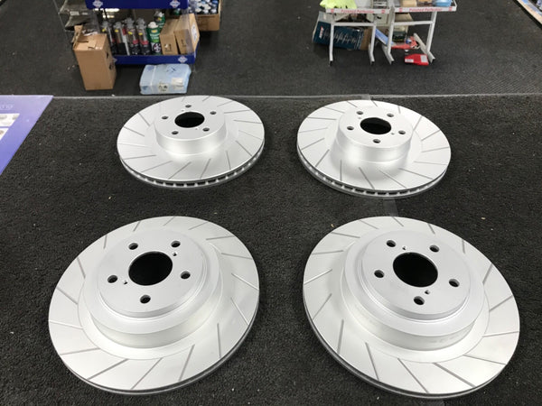 FOR SUBARU IMPREZA WRX TURBO GDB 01> GROOVED BRAKE DISC