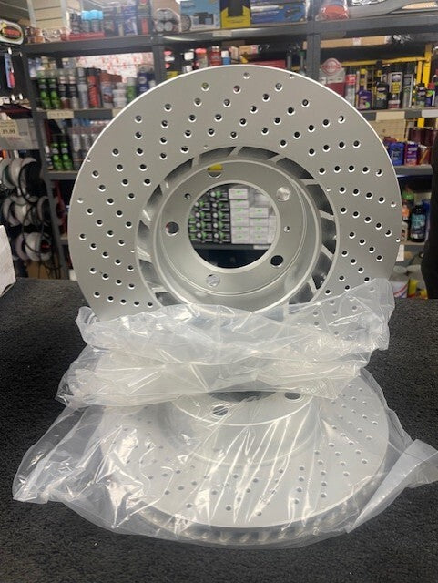 2 BRAND NEW GENUINE DELPHI BRAKE DISCS PORSCHE CAYMAN BOXSTER 315MM 2012-17