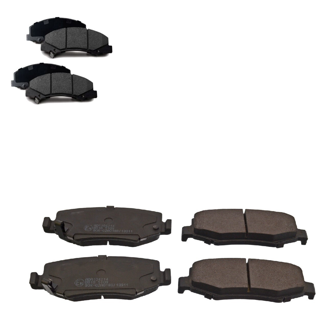 FOR JEEP CHEROKEE 2.8 CRD VOYAGER NITRO WRANGLER JK BRAKE PADS FRONT REAR 