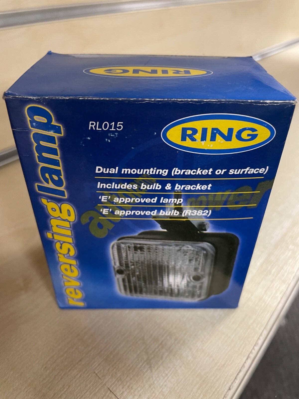 Car Reversing Reverse Lamp Light Unit Dual Mount With Bracket & Bulb Ring RL015