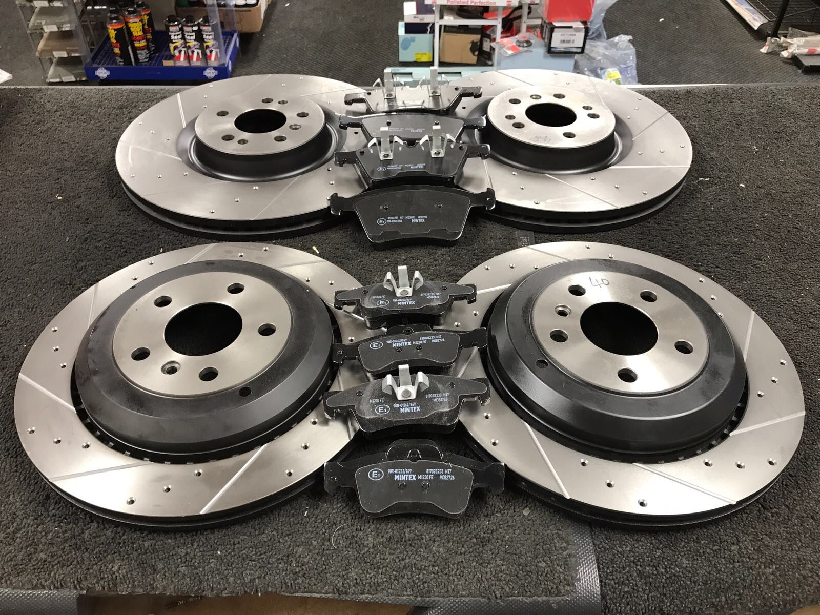 FOR  CRV CR-V 2.2 i-DTEC 2012-2016 BRAKE DISC DRILLED GROOVED FRONT REAR PAD