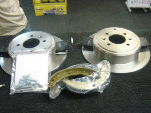 PEUGEOT 406 REAR BRAKE DISC REAR BRAKE PADS HANDBRAKE PARKING SHOE FITTING KIT