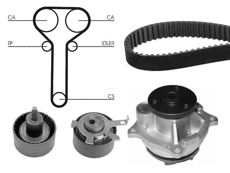 TIMING BELT TENSIONER KIT WATER PUMP FIT FOR FORD FOCUS MK1 ST170 2.0CAM
