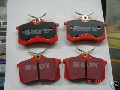 AUDI TT 1.8 TURBO BRAKE PADS EBC RED STUFF REAR