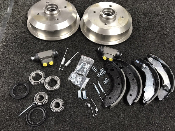 FOR FORD ESCORT MK3 RS 1600I 180MM  REAR BRAKE DRUM SHOES CYLINCERS FITTING KIT