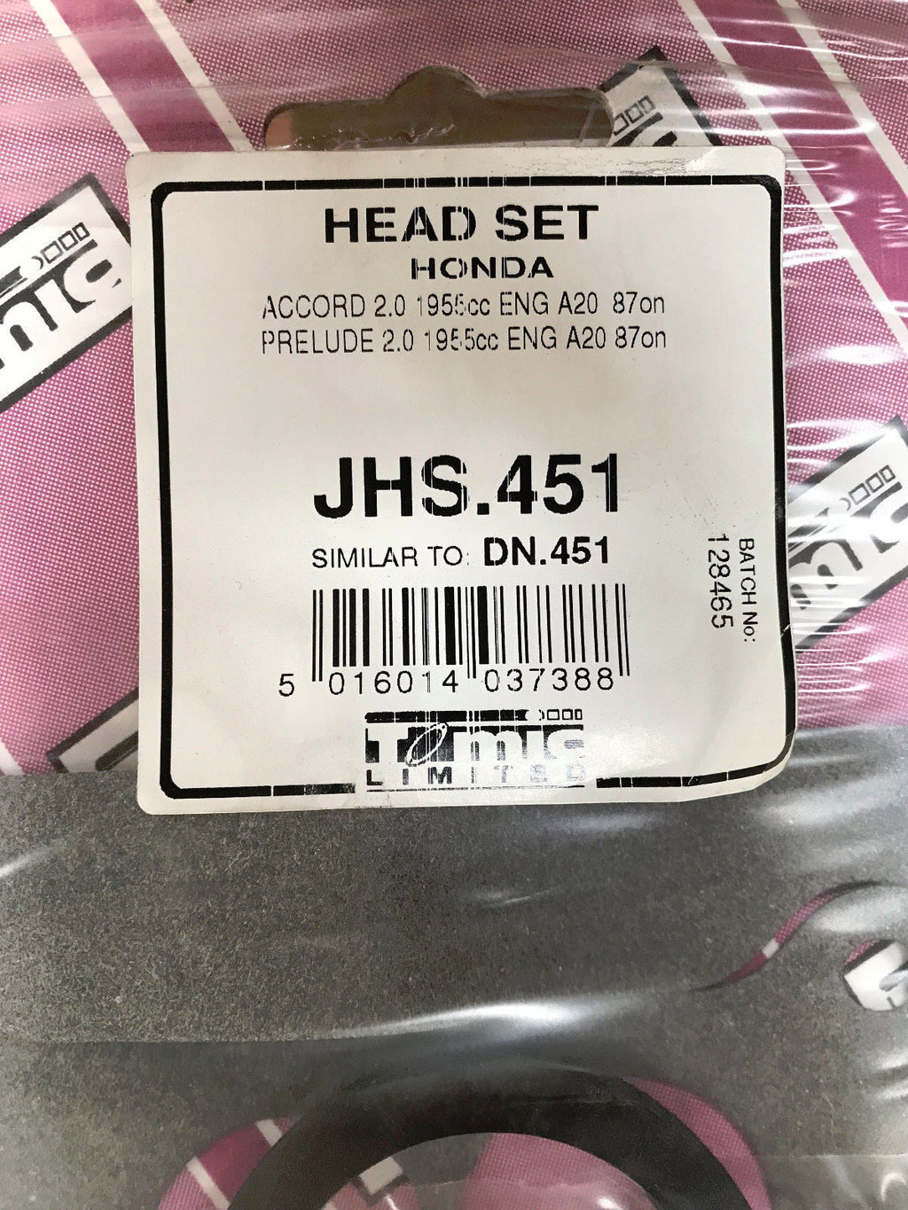 HEAD GASKET SET FITS HONDA ACCORD PRELUDE 2.0 A20 ENGINES
