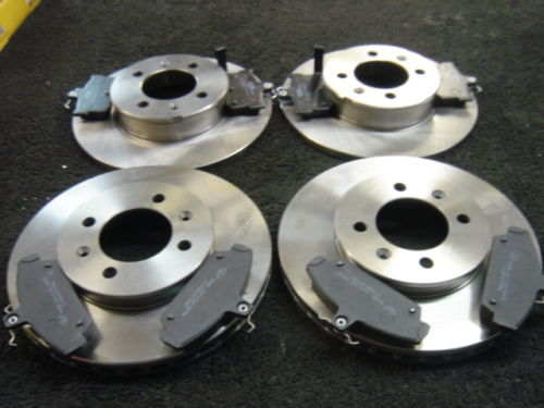 ROVER MG-F 1995-2002 FRONT & REAR BRAKE DISCS BRAKE PADS 