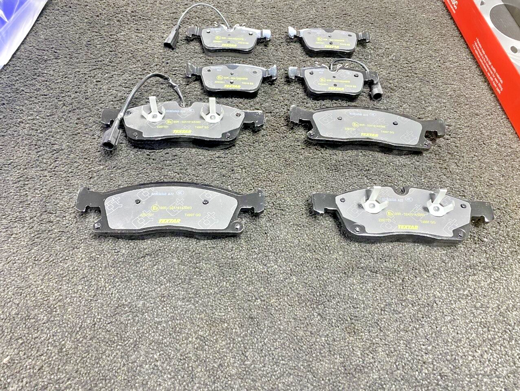 FRONT REAR PREMIUM BRAKE PADS SET+SENSORS FITMASERATI LEVANTE 3.0D V6 2016 ON