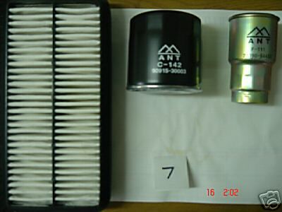 FOR AVENSIS 2.0TD S GLS 1997-2000 OIL  AIR  FUEL FILTER KIT