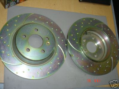 FOR MERCEDES ML270 320 370 430 GROOVED BRAKE DISCS FRONT