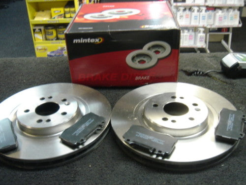 FOR MERCEDES ML270  TD  MINTEX  BRAKE DISCS PADS FRONT REAR