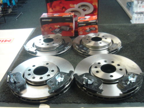 CADILLAC BLS 1.9D TD BRAKE DISC BRAKE PADS FRONT REAR MINTEX