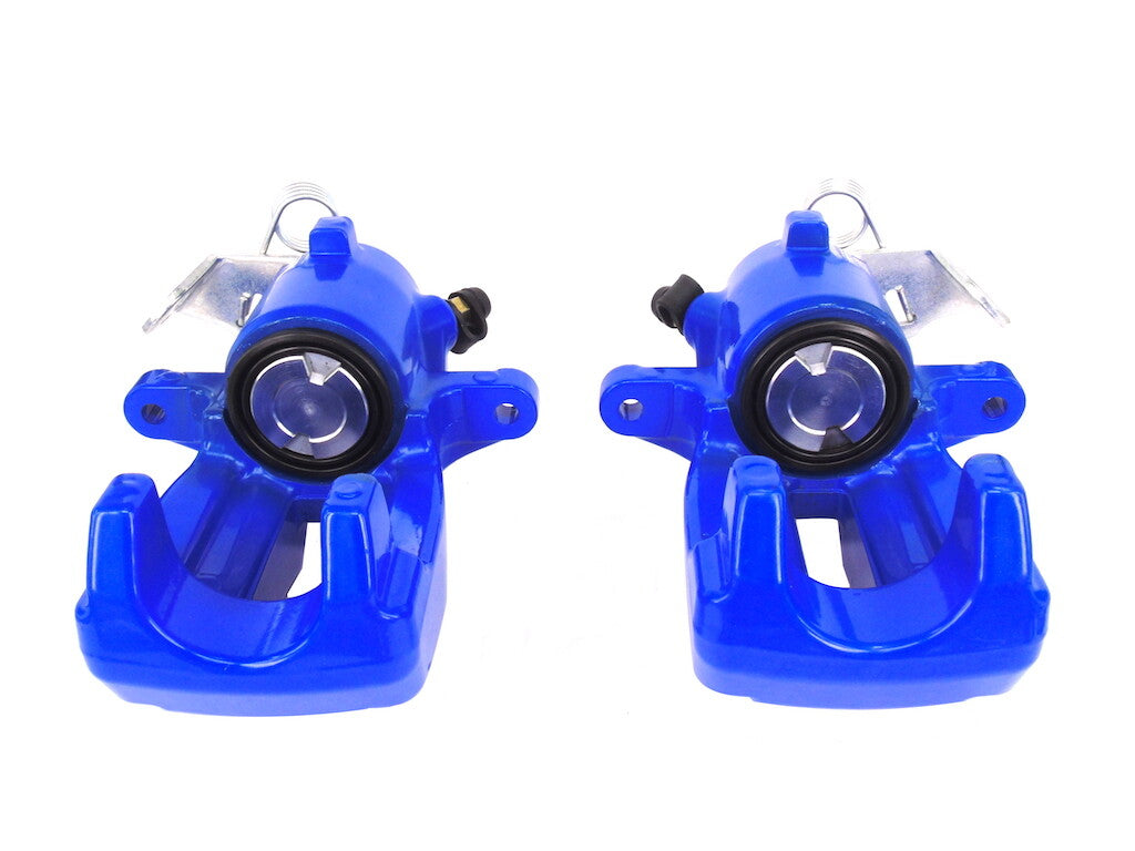 REAR BRAKE CALIPERS LH RH POWDER COATED BLUE SEAT LEON CUPRA R 02-06