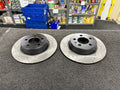 AUDI S1 2.0 QUATTRO BRAKE DISCS DRILLED GROOVED REAR BRAKE DISC 272mm 100pcd