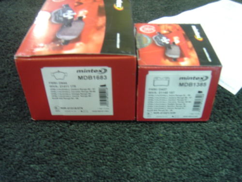 CAVALIER 2.5 V6  MINTEX  FRONT REAR BRAKE  PADS