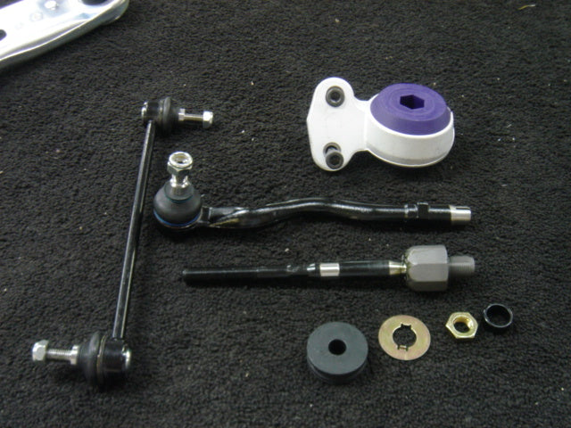 BMW 3SER E46 316 318 320 323 325 330 328 WISHBONE BUSH TIE TRACK ROD END KIT RH