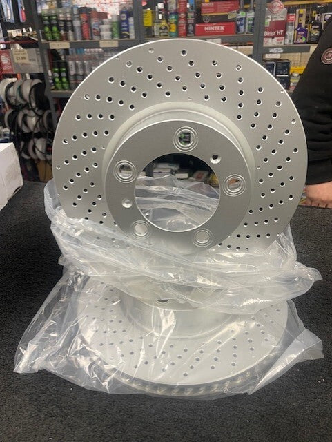 2 BRAND NEW GENUINE DELPHI BRAKE DISCS PORSCHE CAYMAN BOXSTER 315MM 2012-17