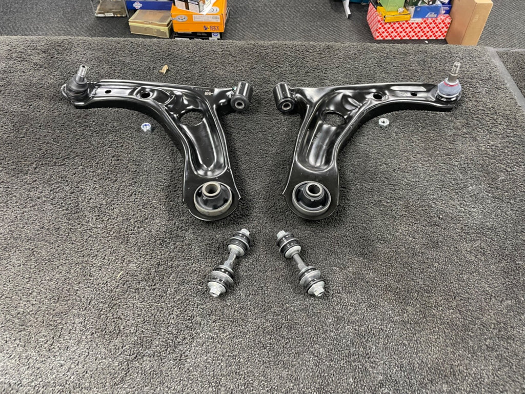 FOR CITROEN C1 PEUGEOT 107FRONT LOWER SUSPENSION COMPLETE WISHBONE ARMS + LINKS 