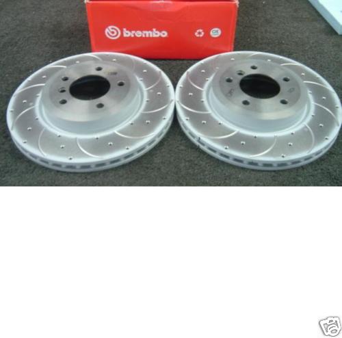 BMW  325 E46 BREMBO DRILLED GROOVED BRAKE DISC & PADS