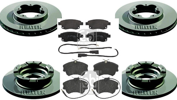 BRAKE DISC BRAKE PADS FRONT REAR  FORD TRANSIT 260 280 300 2.2 TDCi FWD 2006-13