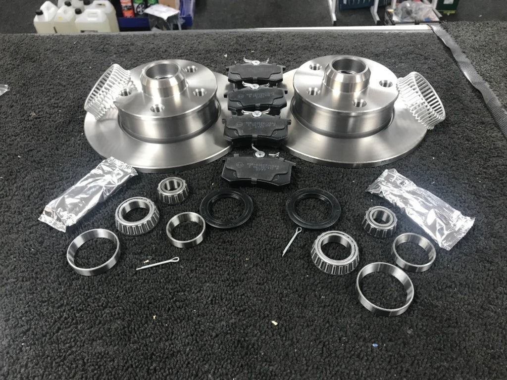 FOR VW GOLF MK3 GTI VR6 BRAKE DISC WHEEL BEARINGS REAR ABS RING BRAKE PADS REAR 
