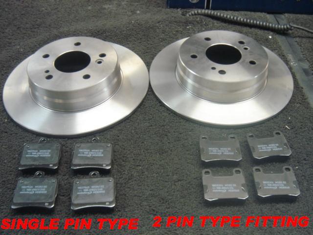 C180 W202 SPORT ELEGANCE ESPIRIT REAR BRAKE DISCS PADS 
