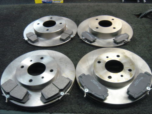 FOR NISSAN PRIMERA P11  FRONT REAR  BRAKE DISCS & PADS ABS