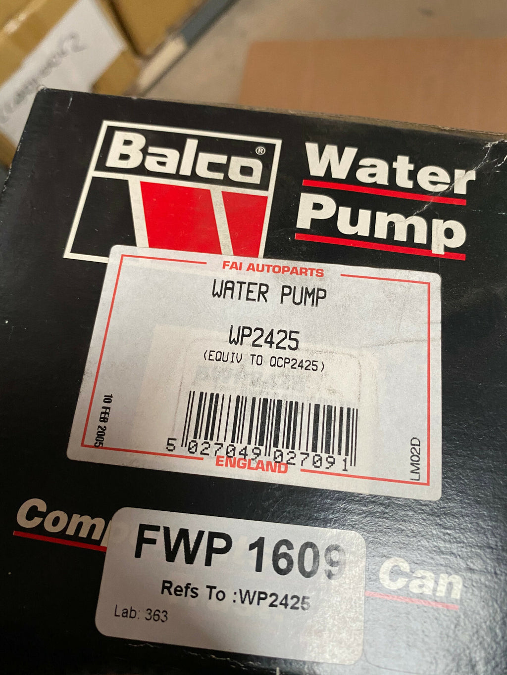 1 X WATER PUMP FOR MITSUBISHI COLT MIRAGE CORDIA GALANT SPACE WAGON  TREDIA 
