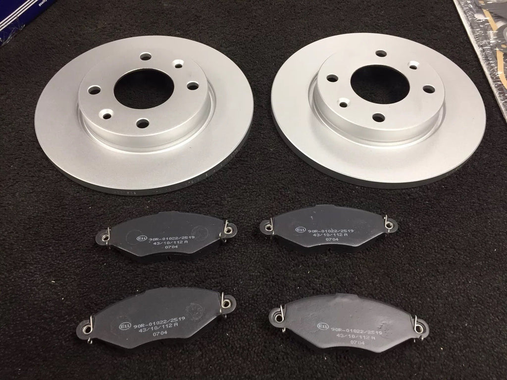 FOR PEUGEOT 206 FRONT BRAKE DISCS SOLID BRAKE DISCS BRAKE PADS  