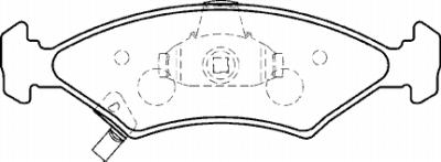 FIT FOR KIA SHUMA 1.5 1.8   BRAKE PADS FRONT MINTEX