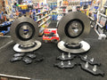 AUDI A8 3.0TDi D4 PERFORMANCE BRAKE DISC CROSS DRILLED FRONT REAR BRAKE PADS  