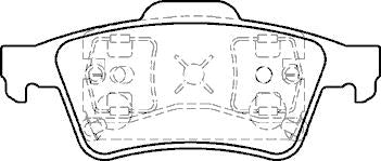 RENAULT LAGUNA ESPACE BRAKE PADS REAR MK2 2000>>