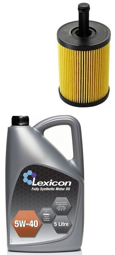VW PASSAT 2.0 TDI 2005-2011 OIL FILTER + 5L 5W40 FULLY SYNTHETIC OIL SERVICE KIT