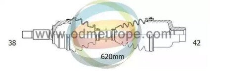 VW TRANSPORTER T5 CARAVELLE 2.0TDi 4MOTION 2011 on DRIVESHAFT PASSENGER NS LH