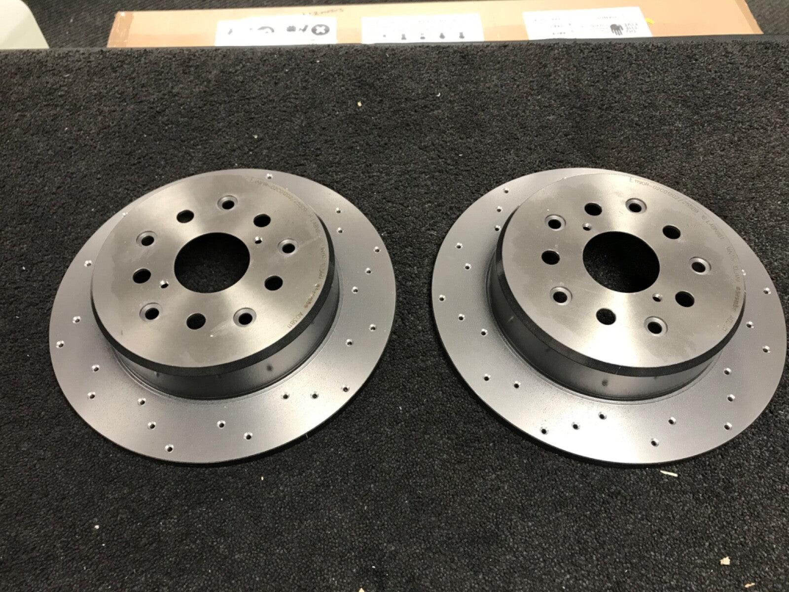 FORLEXUS IS200 G300 01-05 BRAKE DISC REAR BREMBO CROSS DRILLED REAR BRAKE DISCS 