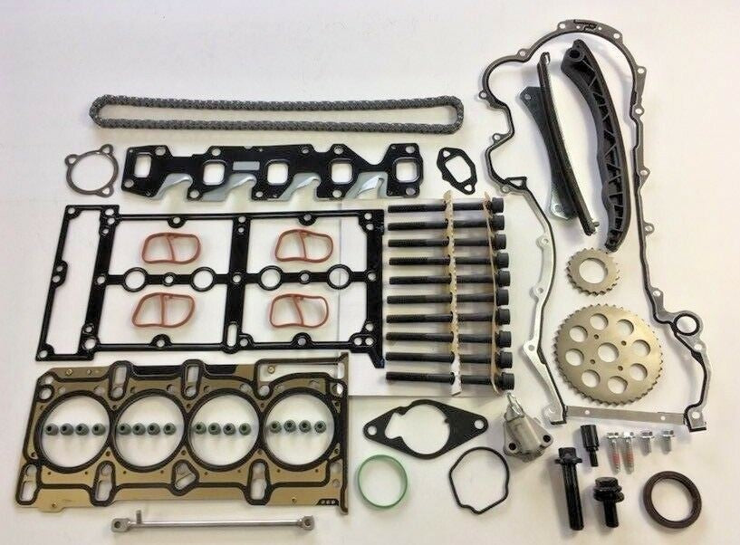 MERIVA TIGRA COMBO AGILA 1.3CDTI HEAD GASKET SET BOLT TIMING CHAIN KIT