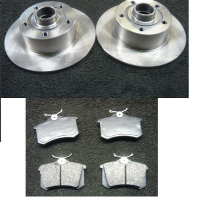 AUDI A4 1.6 1.8 1.9 TDI BRAKE DISCS & PADS REAR NEW 