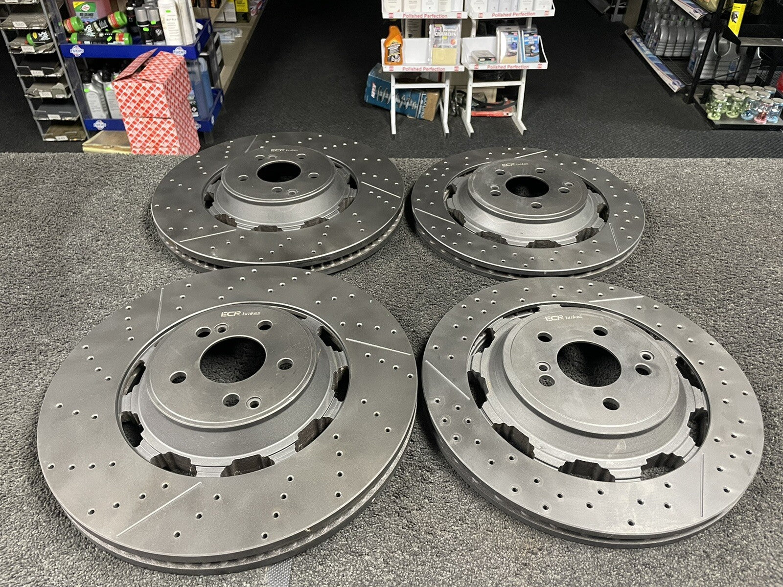 FOR MERCEDES S65 V222 AMG A217 C217 R231  FRONT REAR BRAKE DISC COATED BLACK